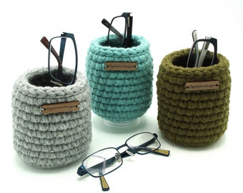 Small Upright Glasses Holder, Bedside Eyeglass Storage, Soft Reading Glasses Organizer, Car Eyeglasses Stand
