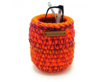 Bedside eyeglasses stand, car glasses holder, standing eyeglass storage, soft vertical eyeglass basket