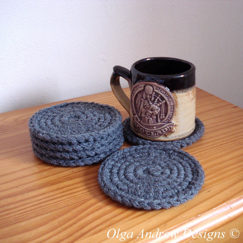 Mens office coaster set of 6 office desk coaster mens Etsy