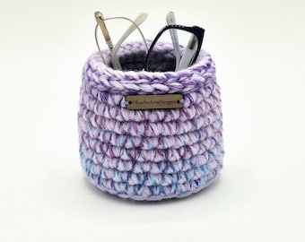 Eyeglasses holder phone stand for desk, double eyeglass organizer, bedside reading glasses storage basket