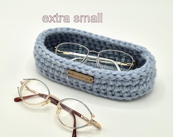 Soporte horizontal extra pequeño para gafas, organizador de escritorio para gafas, almacenamiento plano para gafas, soporte para gafas de sol