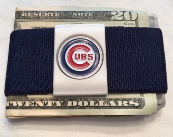 Chicago Cubs Money Clip Wallet: Slim Front Pocket Design