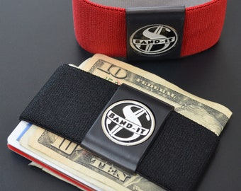 Elastic Money Clip Wallet: Slim Front Pocket Medallion Card Holder