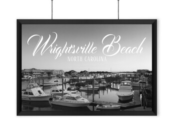 Wrightsville Beach - Black & White Print