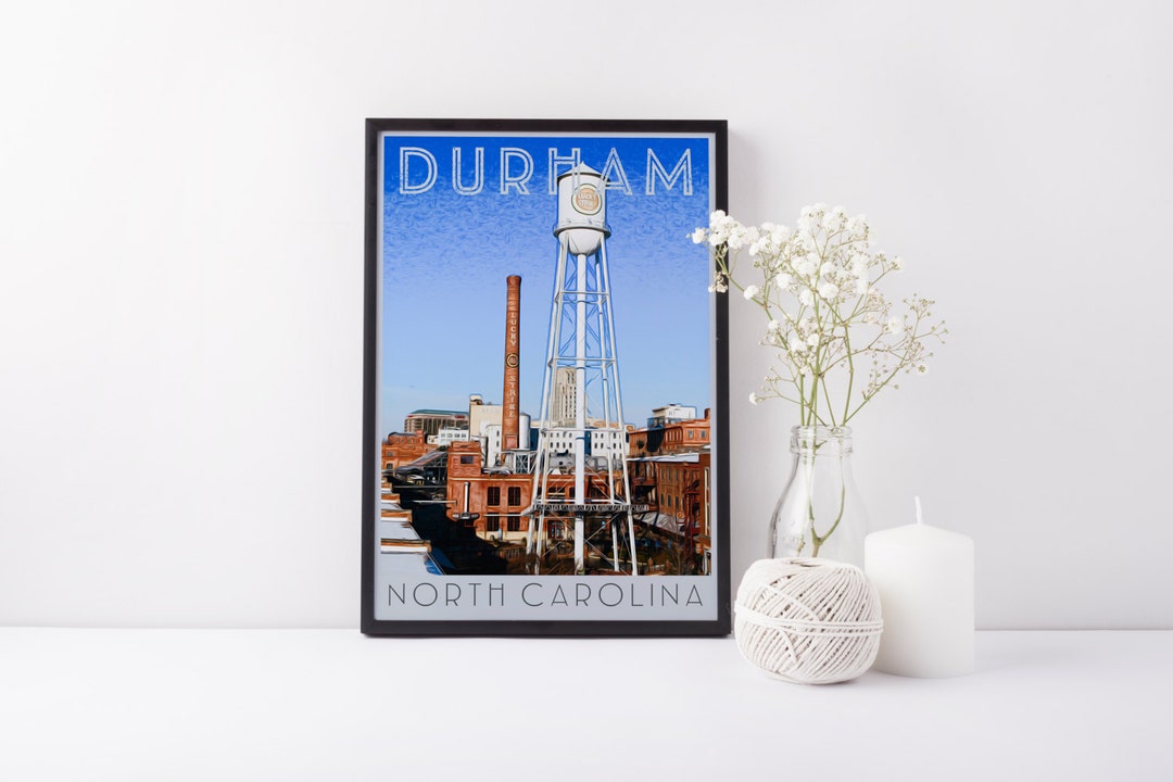 Print Durham NC Digital Art Etsy