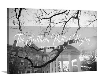 The Southern Part of Heaven - Chapel Hill, NC - Canvas - Black and White