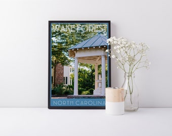 Print - Wake Forest, NC - Digital Art