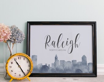 Raleigh, NC - Double Exposure - Print