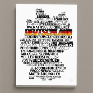 Germany National Soccer Team Poster (Müller, Özil, Klose, Klinsmann, Neuer...) Die Mannschaft Football Gift image 2