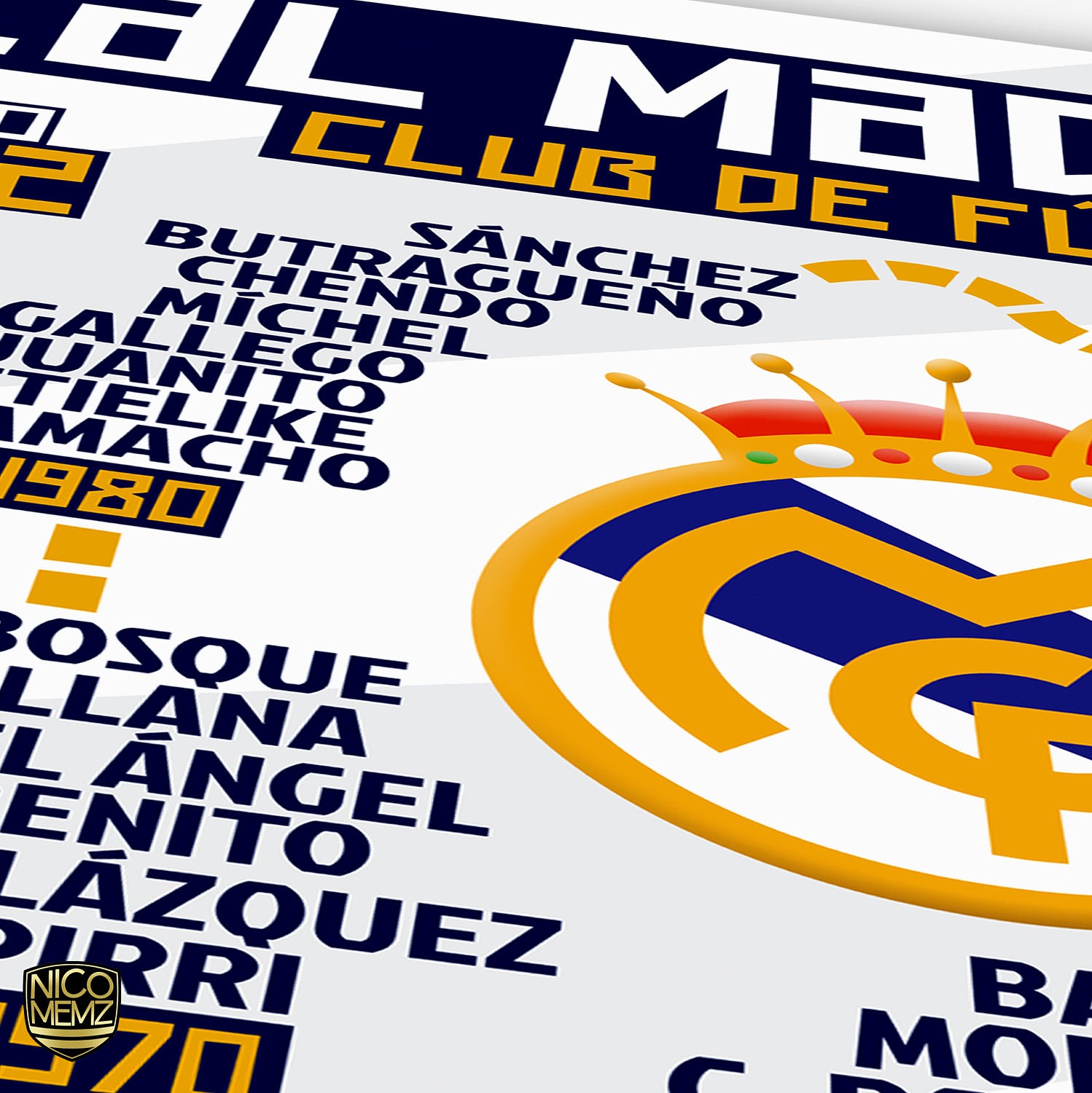 Poster Equipo Real Madrid – Movie Poster Mexico