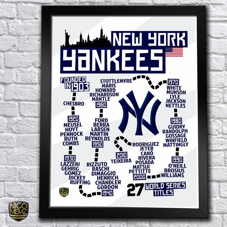 new-york-yankees-history-timeline-poster-jeter-rodriguez-dimaggio