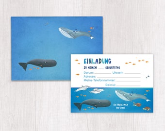 Invitation sea children's birthday