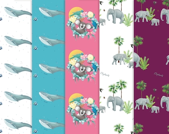 5 Bögen Geschenkpapier klimaneutral gedruckt