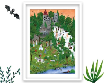 Download Wandbild von der kleinen Räubertochter in 4 Größen