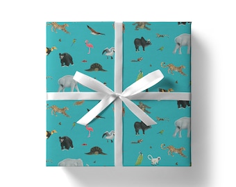 5 sheets of wrapping paper printed climate neutral