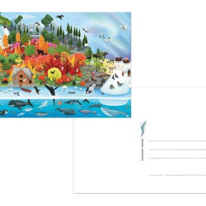 Postcard set countries Canada Sri Lanka printed climate-neutrally image 3