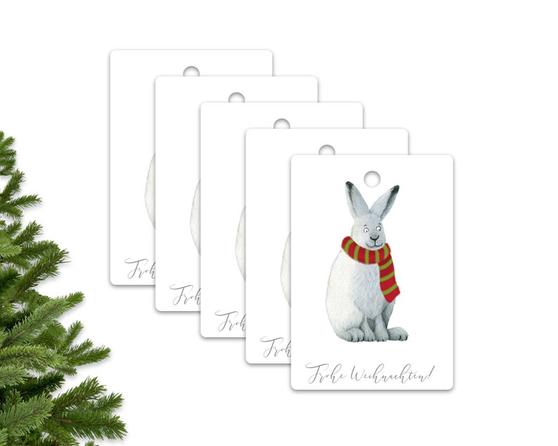 5 Christmas gift tags image 1