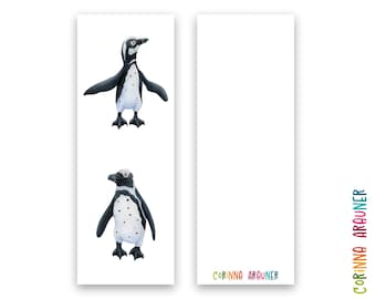 Bookmark: Spectacled Penguins