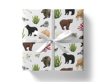 5 sheets of wrapping paper printed climate neutral