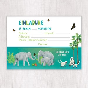Einladung Elefant Kindergeburtstag