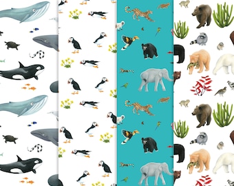 8 sheets of wrapping paper printed in a climate-neutral way