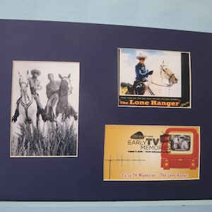 Western Movie and TV Star - The Lone Ranger with Tonto and Silver and First Day Cover of his own stamp