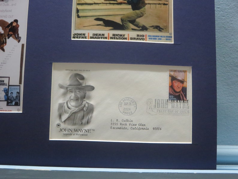 John Wayne Rio Bravo directed by Howard Hawks and starring John Wayne and Dean Martin and John Wayne First Day Cover image 2