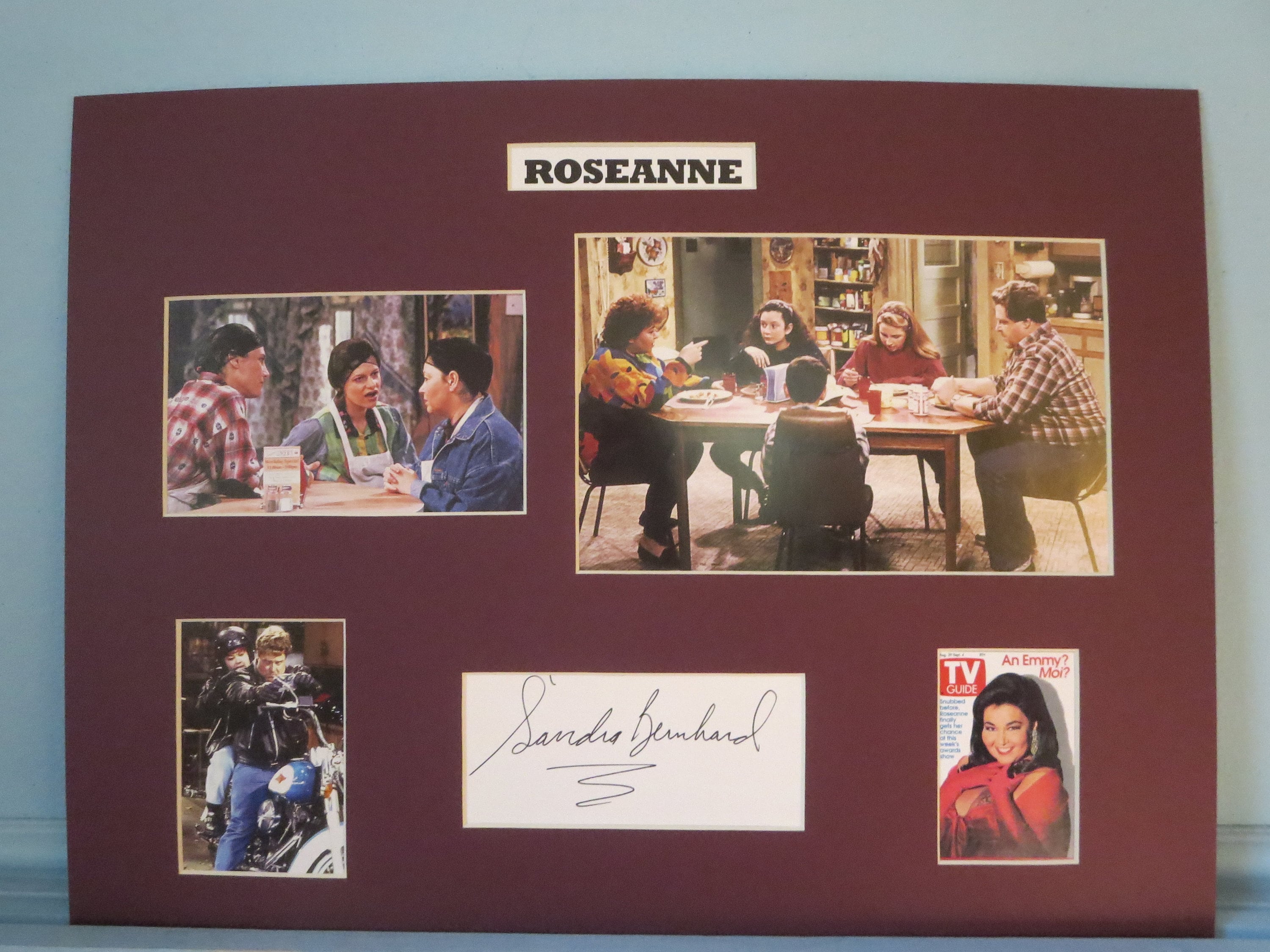 The Connors - "Roseanne" signed by Sandra Bernhard aka Nancy Bartlett