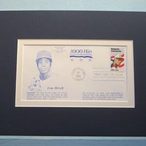 Hall of Famer and St. Louis Cardinal Great Lou Brock & First Day Cover