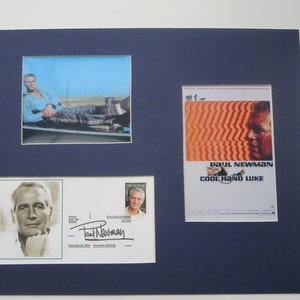 Paul Newman in &quot;Cool Hand Luke&quot; and First Day Cover of the Paul Newman stamp