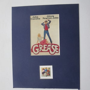 John Travolta & Olivia Newton-John in &quot;Grease&quot; and the Rock and Roll  stamp