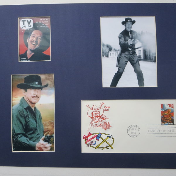 Richard Boone as Paladin in "Have Gun, Will Travel" and a First Day Cover of the Home on the Range stamp