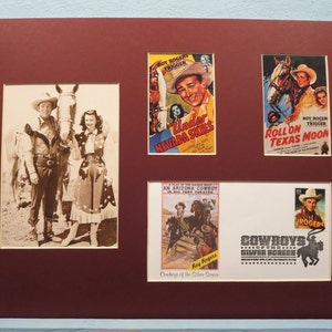 Westernfilm- och TV-stjärnor - Roy Rogers, Dale Evans och Trigger i "Under the Nevada Skies" och första dagens omslag
