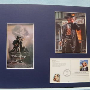 Marshall Wyatt Earp - Héroe del tiroteo en el OK Corral & First Day Cover del sello Wyatt Earp