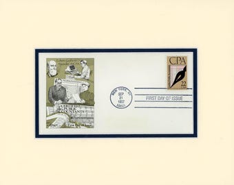 CPA - Certified Public Accountant & the First Day Cover of their own stamp