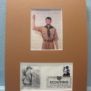 100th Anniversary of the Boy Scouts and Norman Rockwell&#39;s  The Boy Scout Oath & First Day Cover of the Boy Scout stamp