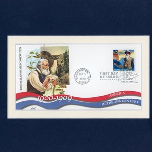 The National Park Service -  Preservationist John Muir & Muir Woods  and  the First Day Cover of his own stamp