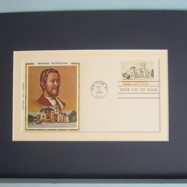 Architect Alexander Jackson Davis designs Lyndhurst & First Day Cover  of its own stamp