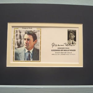 Hollywood Legend - Oscar winner Gregory Peck & First Day Cover of his own stamp