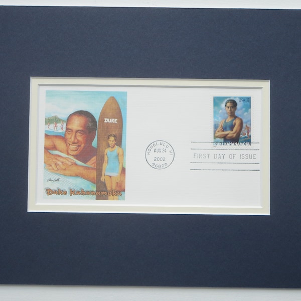 Surfing Great - Duke Kahanamoku & First Day Cover of his own stamp