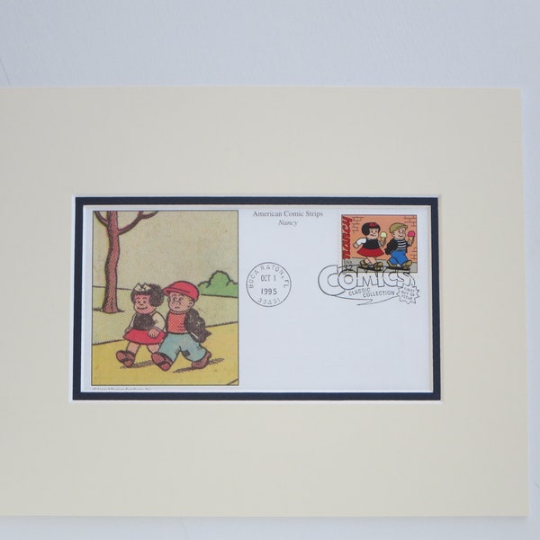 Comic Script Classic - Nancy and Sluggo and First Day Cover of their own stamp