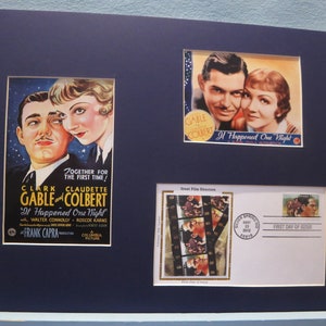 Clark Gable and Claudette Colbert - It Happened One Night directed by Frank Capra & First Day Cover