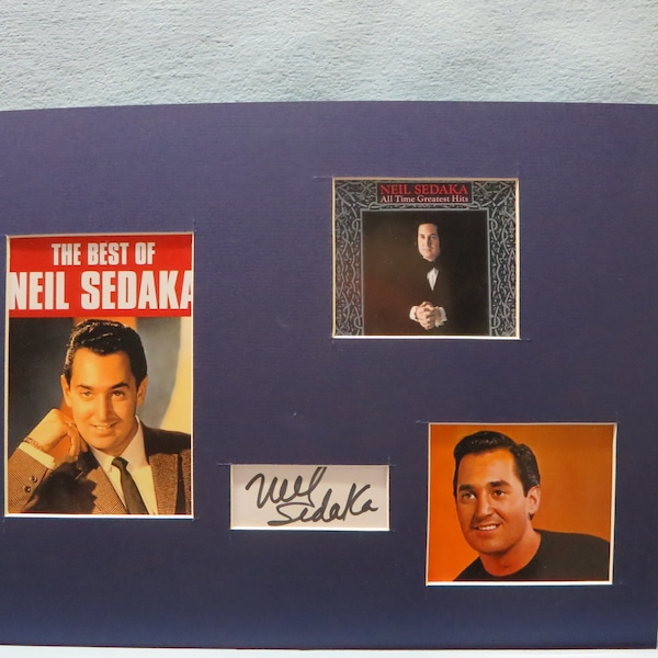 Rock and Roll Music Legend - Neil Sedaka and his autograph