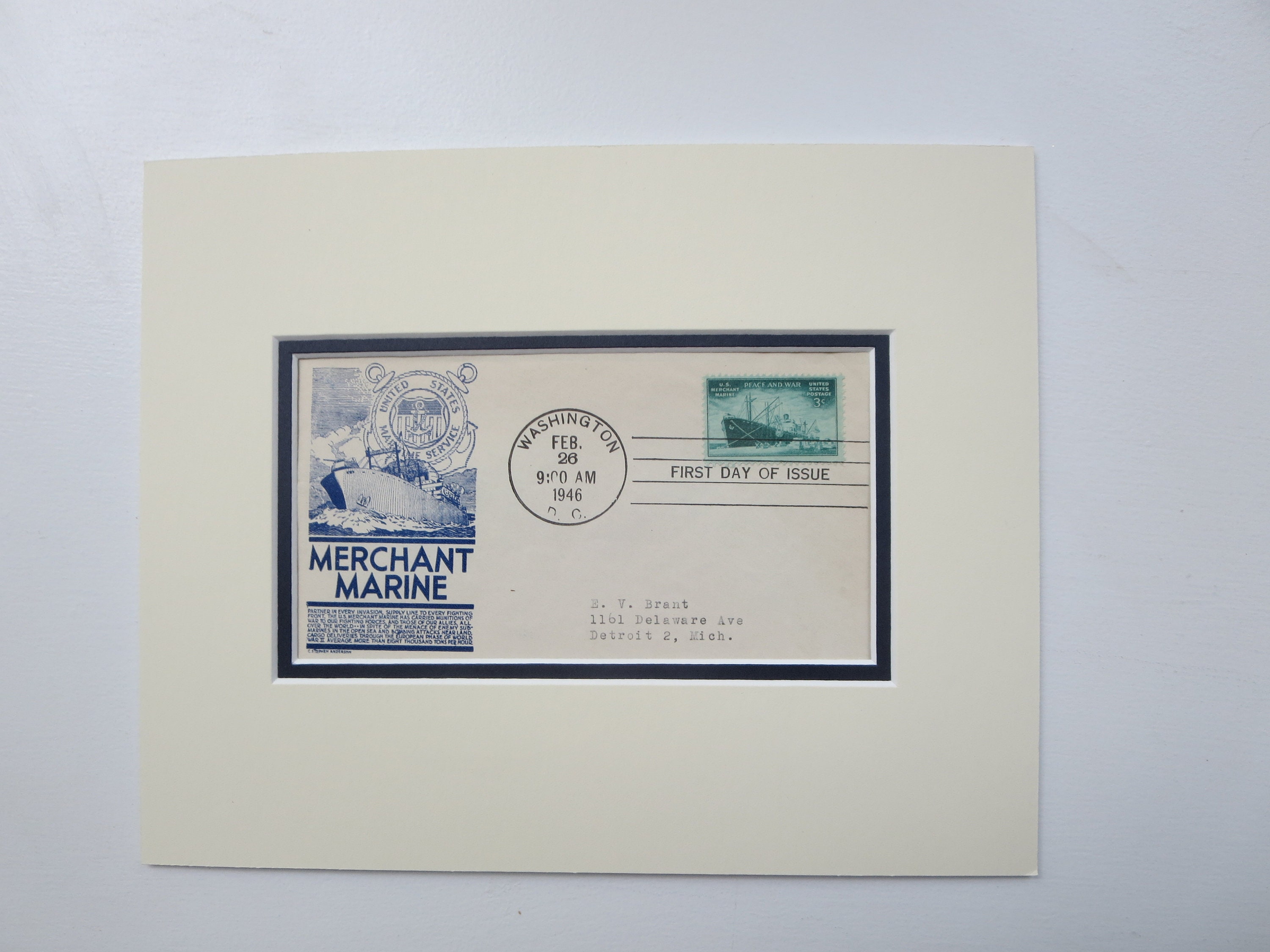 Ten 5c United Nation Unused US Postage Stamps WWII San Francisco World  Peace Franklin Roosevelt Blue Stamps for Mailing 