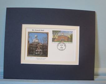 St. John's College founded in 1696 and the  First Day Cover of  the stamp issued for its 300th Anniversary