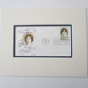 Emily Dickinson - American Poet & First Day Cover of her own stamp