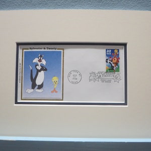 Salueren Sylvester en Tweety Bird - &quot;I Taut I Taw a Puddy-Tat&quot; en de First Day Cover van hun eigen stempel