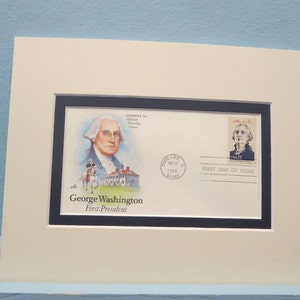 President George Washington and the First day Cover of his own stamp