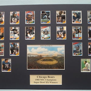 Chicago Bears led by Walter Payton and Jim McMahon are 1985 NFL Champs & Super Bowl XX Victors