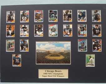 Chicago Bears onder leiding van Walter en Jim McMahon zijn 1985 NFL Champs & Super Bowl XX Victors